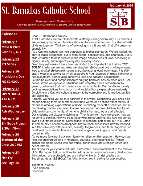 Newsletter February 6, 2026